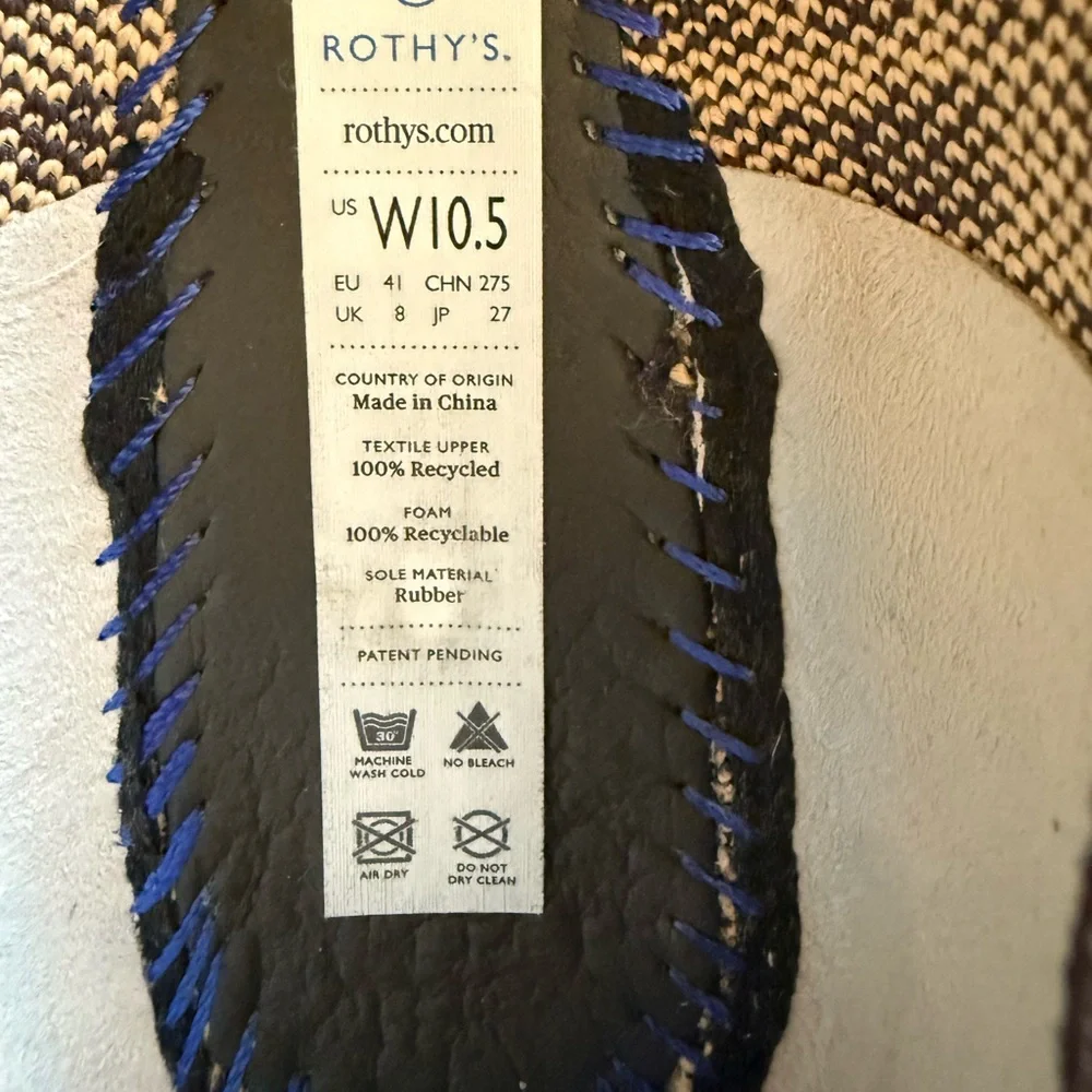 Rothys Womens The Point Leopard Cheetah Retired Animal Print Flat Shoes Sz 10.5 - Picture 9 of 9